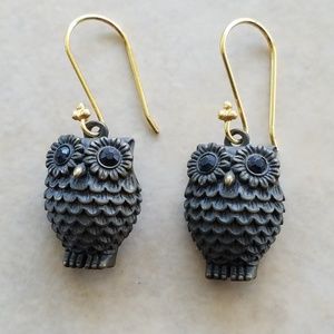 Owl dangle earrings